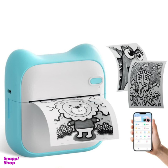 پرینتر لیبل زن ناب سل مدل پرتابل شارژی کد BL-NAAB001111 به همراه سه عدد رول کاغذی