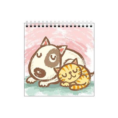 دفتر طراحی بامبیلیپ طرح دوستی گربه و سگ کد 6840784