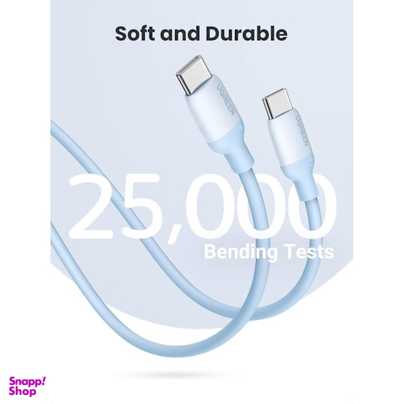 کابل تبدیل 3 آمپر به USB-C 2.0 Male یوگرین مدل US563 کد 15279 طول 1 متر