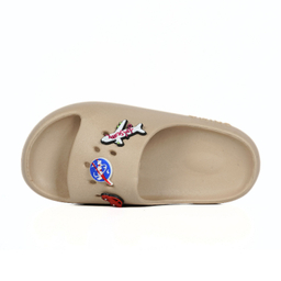 دمپایی زنانه شیما مدل travel رنگ کرم