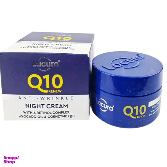 کرم ضد چروک آبرسان و ضد پیری لاکورا مدل Q10 حجم 50 میلی لیتر