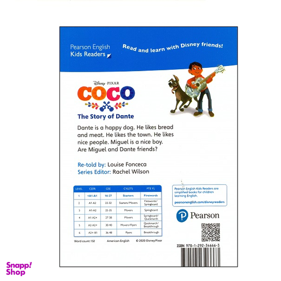 کتاب Level 1 Coco The Story Of Dante اثر جمعی از نویسندگان انتشارات پیرسون