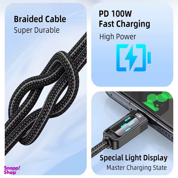 کابل Type-C توکی مدل 100W TQ-X47C3 طول 1 متر