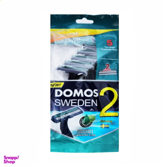 خودتراش دو لبه دوموس مدل Domos sweden 2 سته 5 عددی