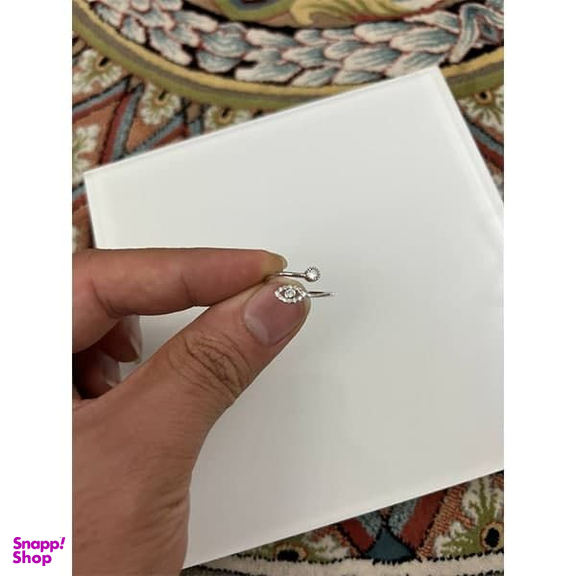 انگشتر نقره زنانه مدل برگ درخت کد 698332