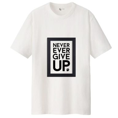 تی شرت لانگ آستین کوتاه زنانه مدل never ever give up