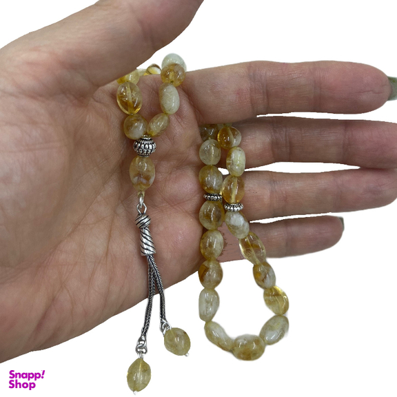 تسبیح گالری ظهیرالدینی مدل سیترین کد ROS-88