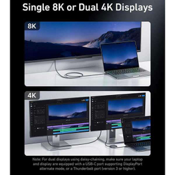 کابل Type-C انکر مدل Prime Thunderbolt 4 Cable 240W 40Gbps کد A84N0011 طول 1 متر