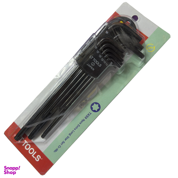 آچار آلن لایت مدل فوق بلند کد SMT-LIGHT-JAPAN--EXTRA LONG-T10-T50 مجموعه 9 عددی