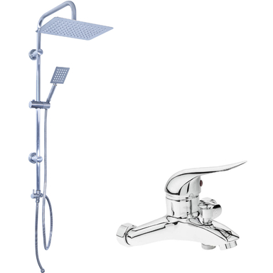 شیر حمام اندیکا مدل Chelrood به همراه علم دوش استیل کد 30