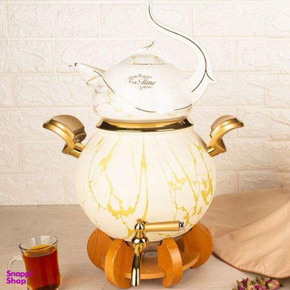 ست کتری و قوری کروپ ست مدل کیانا ماربل کد 701M