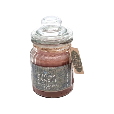 شمع معطر آروما کندل رایحه شکلات وزن 400 گرم