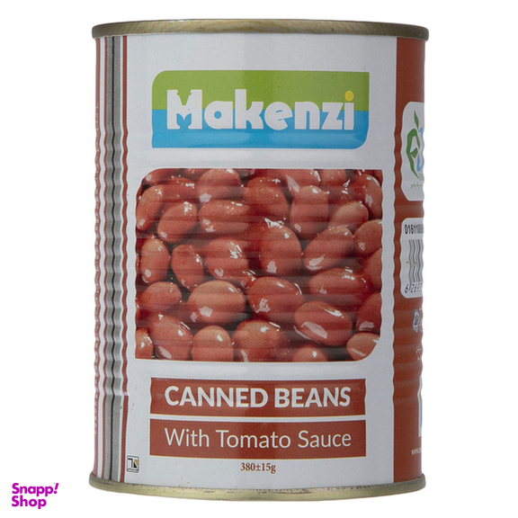 کنسرو لوبیا چیتی با سس گوجه فرنگی مکنزی وزن 380 گرم بسته 4 عددی