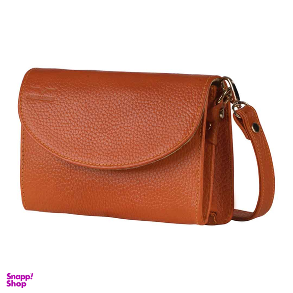 کیف دوشی چرم طبیعی زنانه آروین چرم کد AR-116