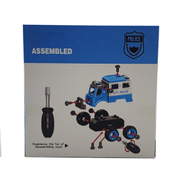 ساختنی ناب سل مدل ماشین بازی پلیس شهری به همراه پیچ گوشتی