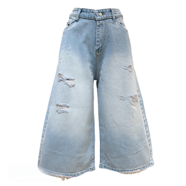 شلوار جین زنانه کد 8812 رنگ آبی روشن