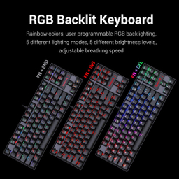 کیبورد مخصوص بازی ردراگون (Redragon) مدل K552 RGB