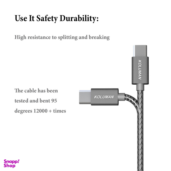 کابل تبدیل USB به USB-C کلومن مدل Kd-P19 مجموعه 4 عددی