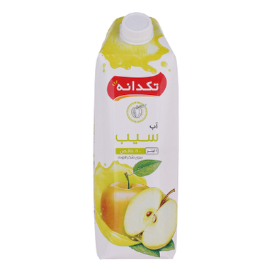 آب سیب تکدانه حجم 1 لیتر