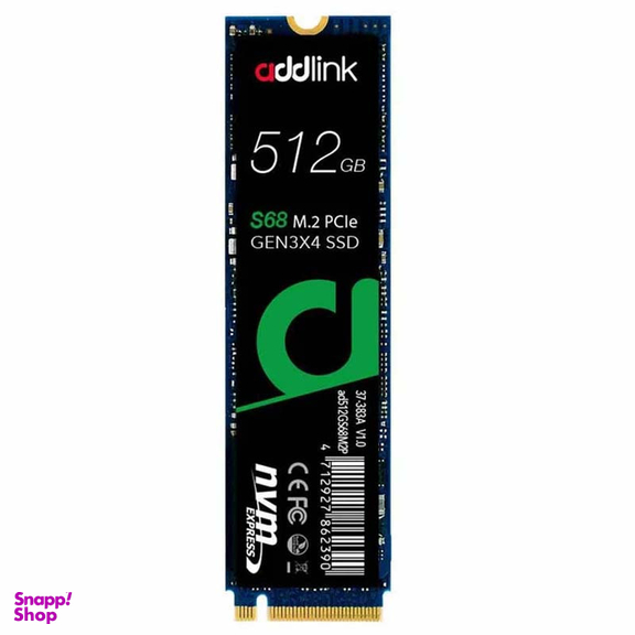 حافظه SSD ادلینک مدل S68 512GB PCIe ظرفیت 512 گیگابایت