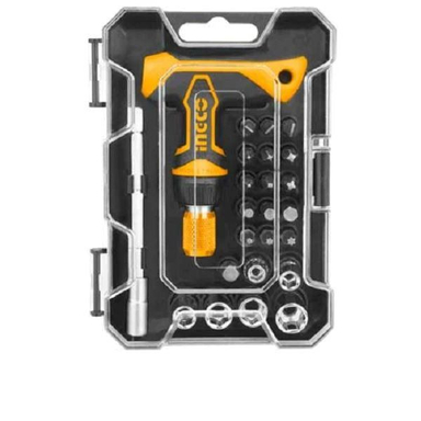 پیچ گوشتی و سری پیچ گوشتی و بکس اینکو کد HKSDB0188 بسته 24 عددی