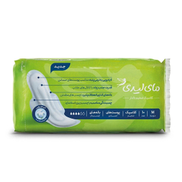نوار بهداشتی بالدار مای‌ لیدی مدل Classic Green سایز M بسته 10 عددی