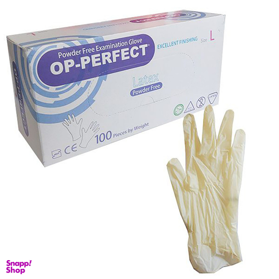 دستکش لاتکس حریر مدل اپی پرفکت کد 01 سایز لارج ده بسته 100 عددی