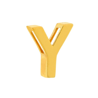 پلاک گردنبند طلا 18 عیار زنانه مدل حرف Y کد 15426
