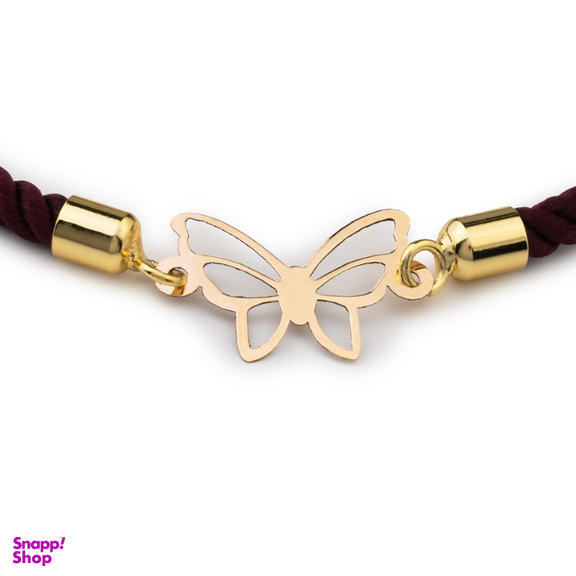 دستبند طلا 18 عیار زنانه داریم طرح پروانه کد M12