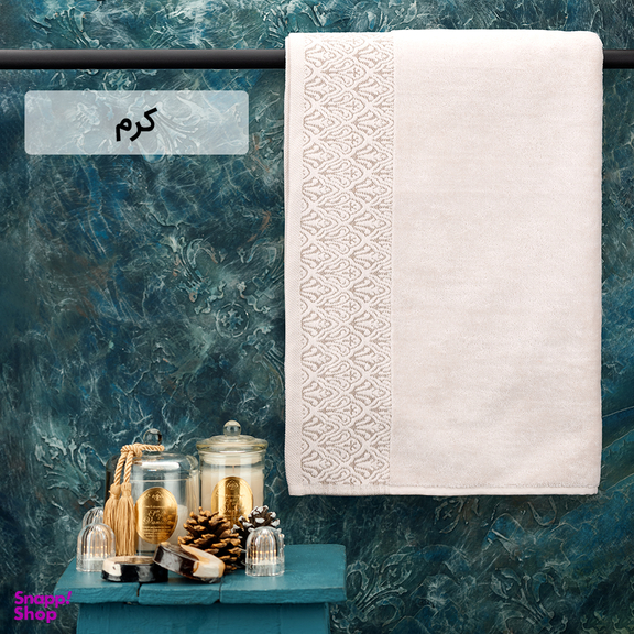حوله حمام هیرو طرح کاریزما سایز 100×150 سانتی متر