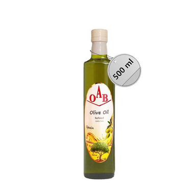روغن زیتون تصفیه شده ارگانیک ا آ ب وزن 500 میلی لیتر