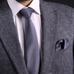 ست کراوات و دستمال جیب مردانه آیکت مدل Basic