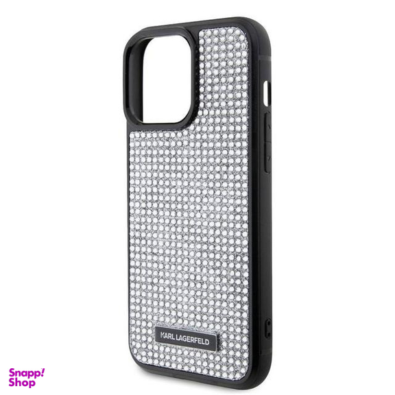کاور گوشی موبایل کارل لاگرفلد مدل Rhinestone مناسب برای اپل iPhone 15 Pro Max