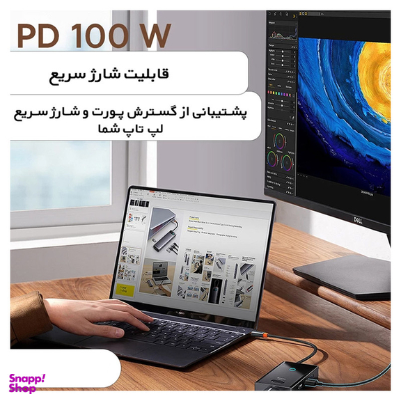 هاب 8 پورت Type-C بیسوس مدل BS-OH081