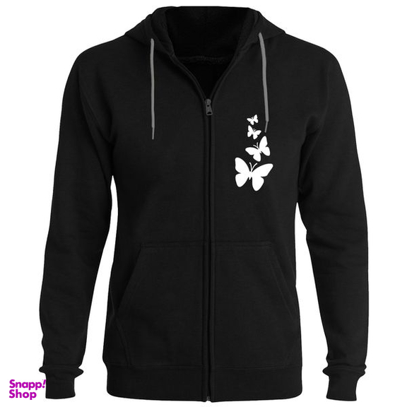 سویشرت زنانه طرح پروانه کد F32 رنگ مشکی