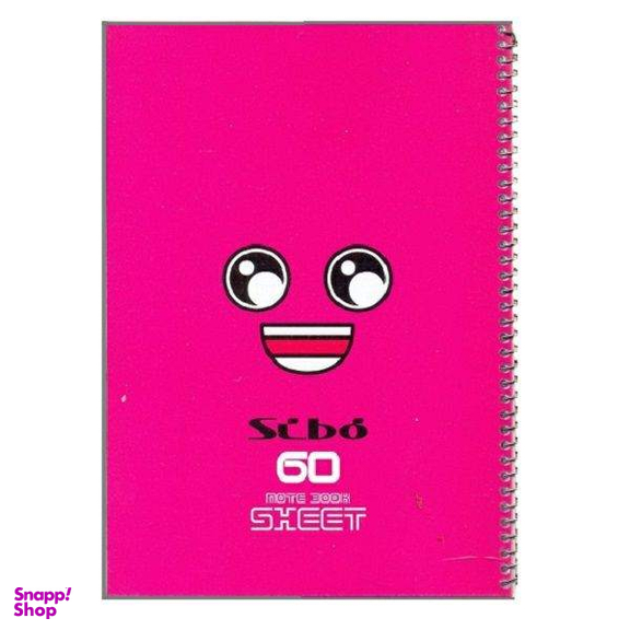 دفتر مشق 60 برگ سیبو طرح صورتک