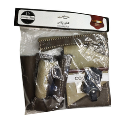 روکش فرمان کاور پلاس مدل PG-GTLINE به همراه سردنده و گردگیر و روکش ترمز دستی و کاور سوئیچ مناسب برای پژو 405
