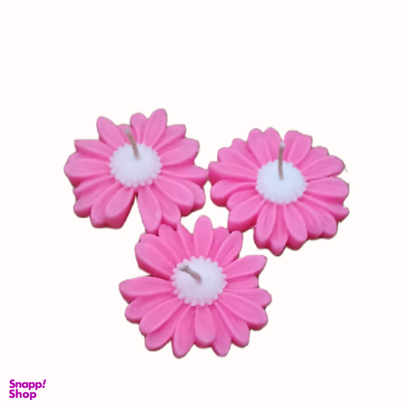 شمع مدل بابونه مجموعه 3 عددی