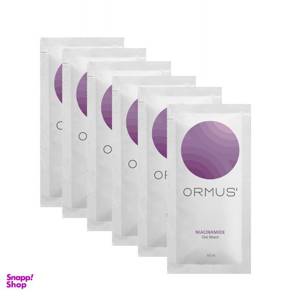 ژل ماسک صورت اورموس مدل نیاسینامید حجم 15 میلی لیتر بسته 6 عددی