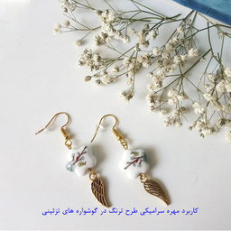 مهره گوشواره طرح گل بسته 100 عددی