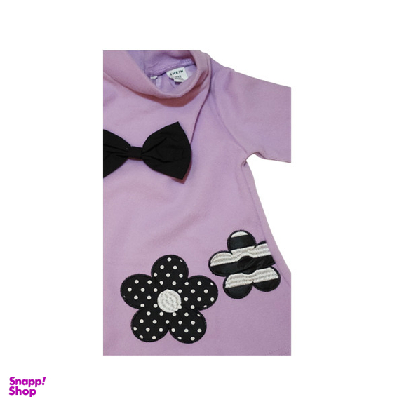 پیراهن نوزادی شین کد 5665 رنگ بنفش