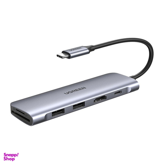 هاب تبدیل 3 پورت Type C به USB 3.0 با یک پورت HDMI و درگاه کارت حافظه یوگرین مدل CM195