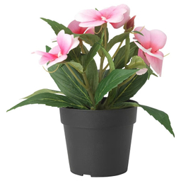 گلدان ایکیا مدل FEJKA کد 43806 به همراه گل مصنوعی
