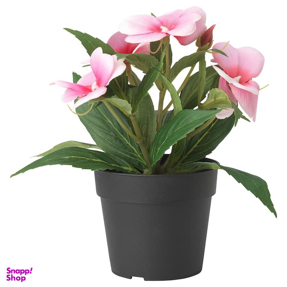 گلدان ایکیا مدل FEJKA کد 43806 به همراه گل مصنوعی