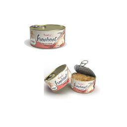 کنسرو غذای گربه دنتالایت مدل TUNA CRAB وزن 80 گرم بسته 6 عددی