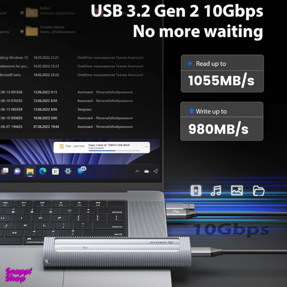 باکس هارد M.2 SSD اوریکو مدل AXM2S-G2-V1