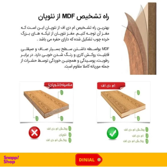 شلف دیواری دینیال مدل P.S کد DN1515