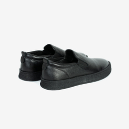 کفش روزمره مردانه چرم مشهد مدل J6377 رنگ مشکی