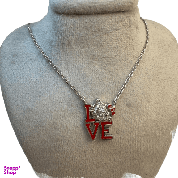 گردنبند نقره 925 عیار دخترانه طرح کیتی کد JME 302