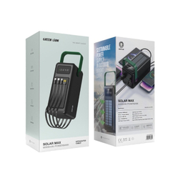 پاوربانک گرین لاین مدل Solar Max کد GNSLRPB80KBK ظرفیت 80000 میلی‌ آمپر ساعت